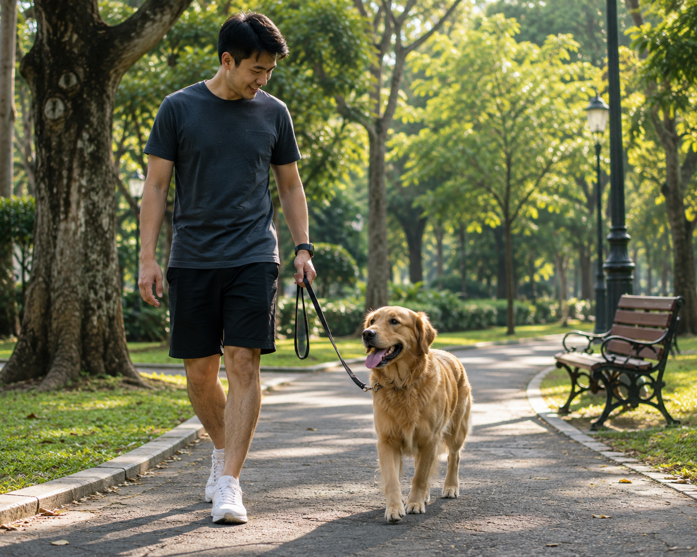 Cara Mengajari Anjing Berjalan Tanpa Menarik Tali Tuntun
