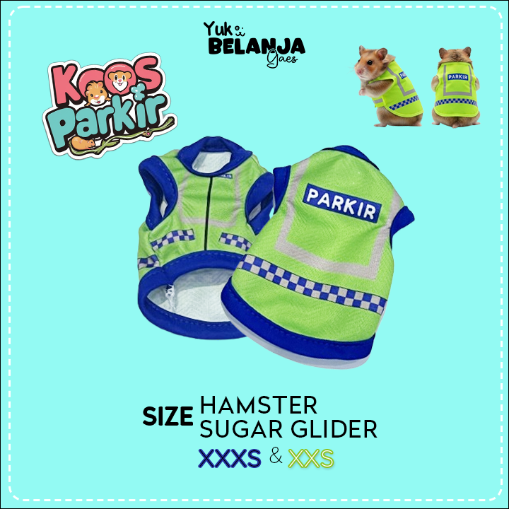 Baju Sugar Glider / Hamster Kaos Parkir Tank Untuk Binatang Kecil size XXS dan XXXS!