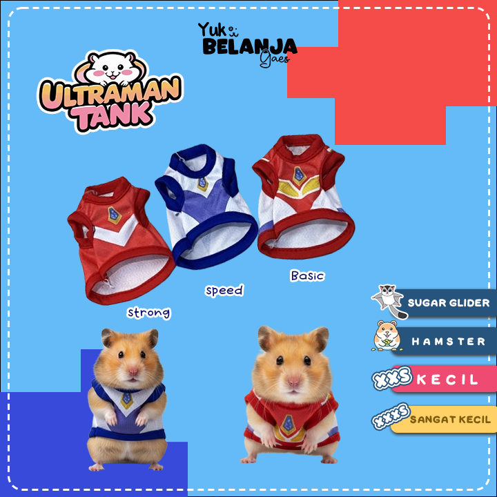 Baju Sugar Glider / Hamster Utraman Tank size XXS dan XXXS!