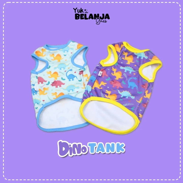 Baju Kucing Dino Tank Series / Baju Kucing lucu Nyaman Terlaris!